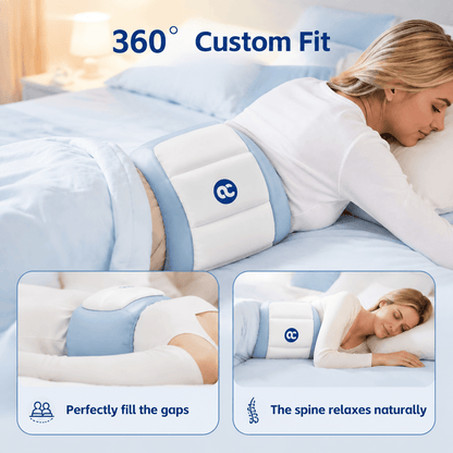 360° Wrap-Around Lumbar Support for Better Sleep and All-Day Comfort