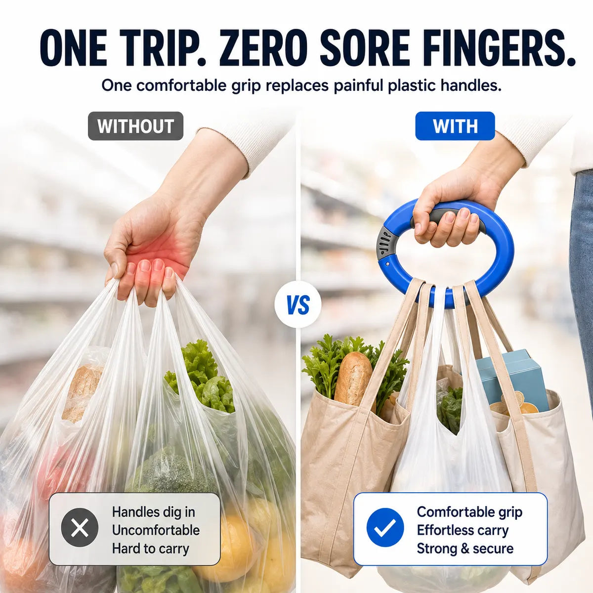 Dluvivo® Grocery Bag Carrier Holder（upsell）