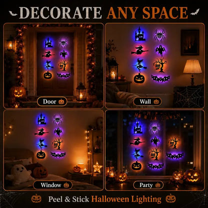 Stickers Halloween LED Silhouette Wall Light