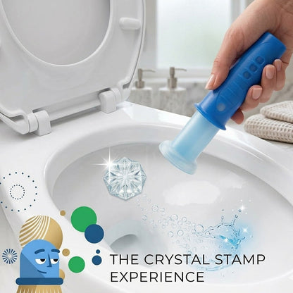 Shopoletcosh Crystal Gel Toilet Stamp: The Ultimate Freshness Experience - Automatic Cleaning with Every Flush, Neutralizes Odors & Prevents Stains
