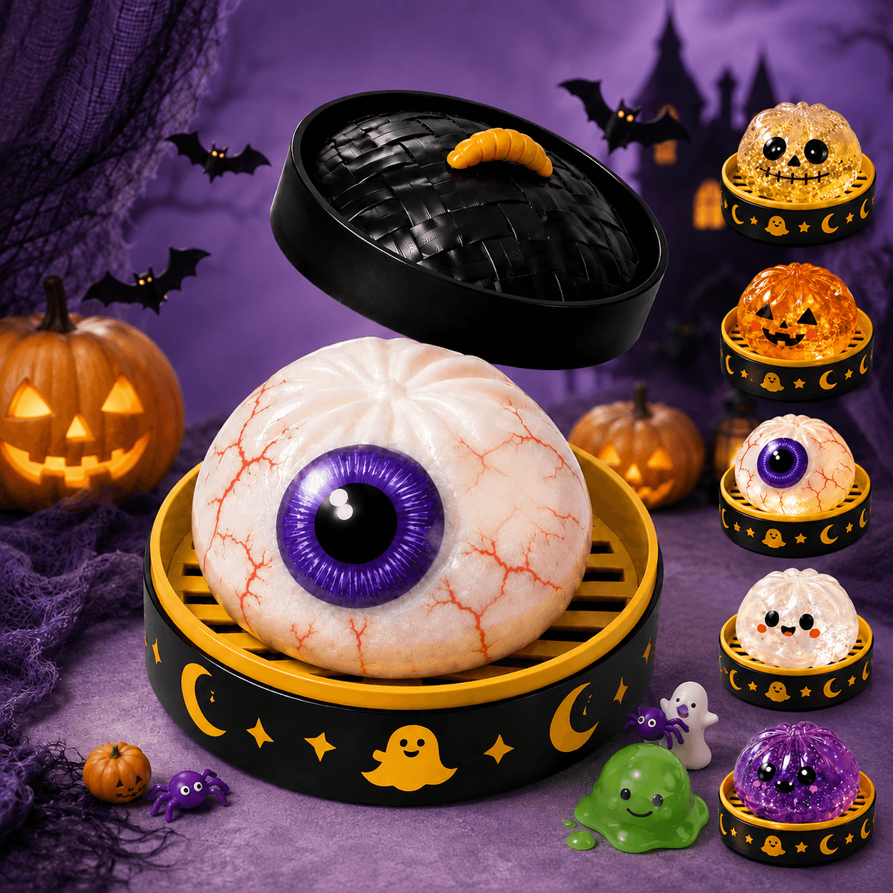 Halloween Mystery Dumpling Squishy Blind Box 🎃