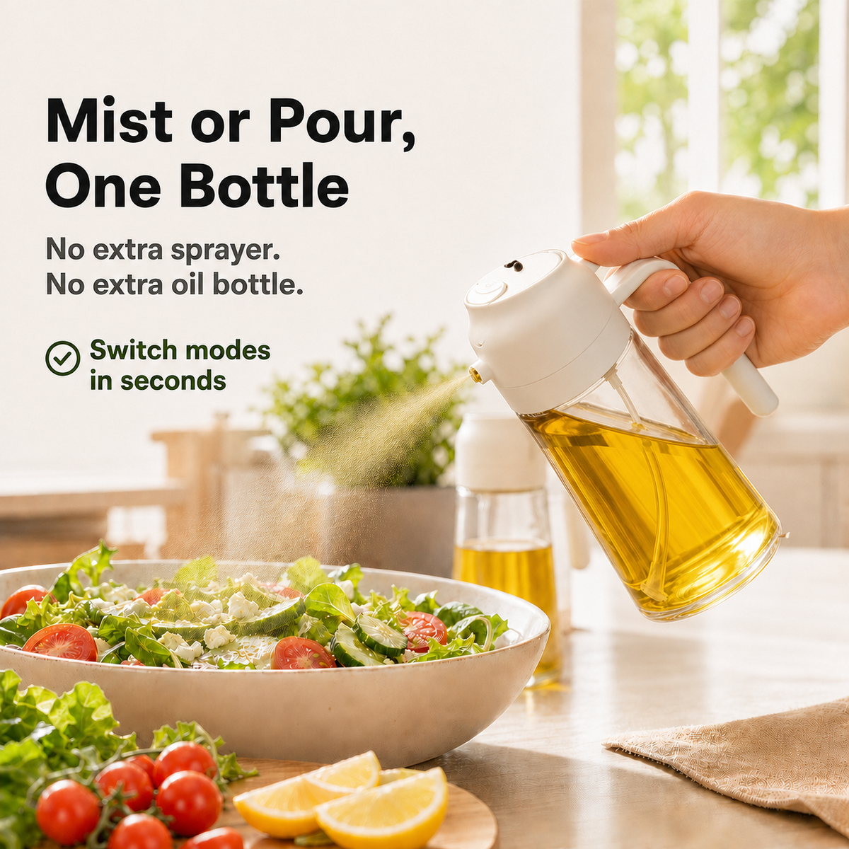 🔥FINAL DAY 80% OFF -Dluvivo® 2-in-1 Glass Olive Oil Sprayer & Dispenser（mst-upsell）