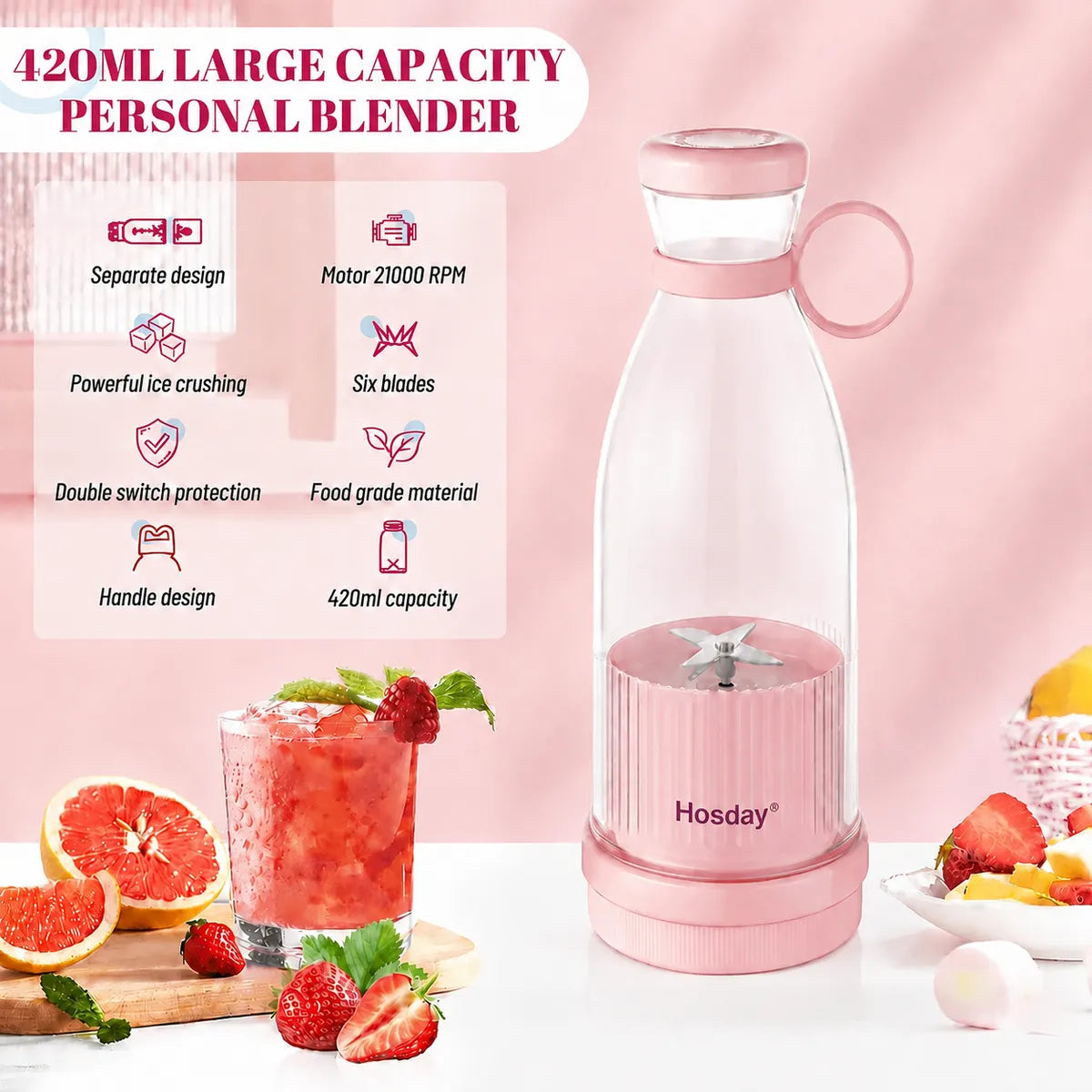 Hosday® - Portable Blender Juicer Cup