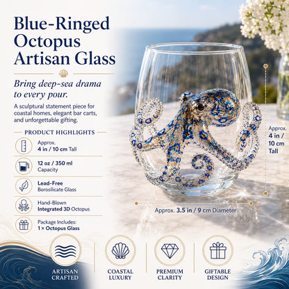 3D Ocean Animal Artisan Glassware Collection