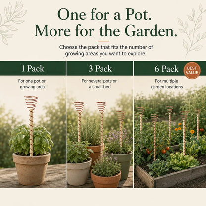 Copper Antenna Garden Stake