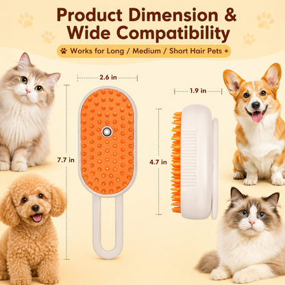 4-in-1  Rechargeable Pet Steam Brush（upsell-mst）
