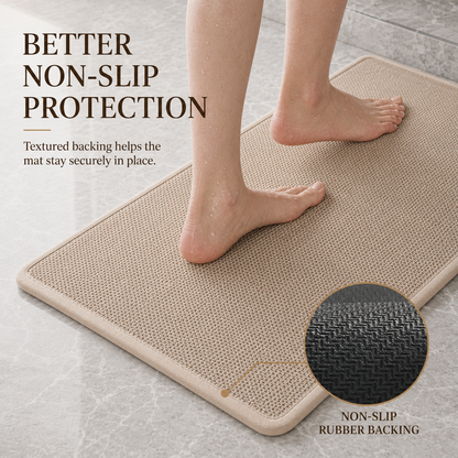 Absorbent Non-Slip Bath Mat