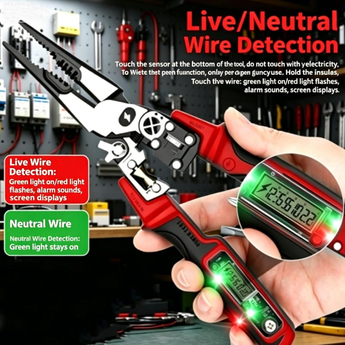 🔥 #1 Must-Have Electrician Tool — 8-in-1 Digital Pliers