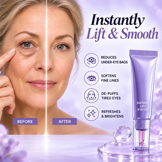 Instant Lift & Depuffing Eye Gel - Erase Heavy Eye Bags & Deep Tear Troughs in Minutes