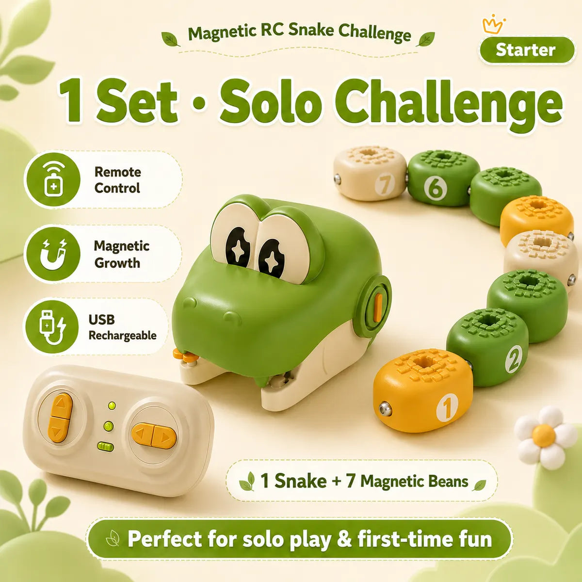 MagnaChomp®-The Snake That Grows as It Goes!