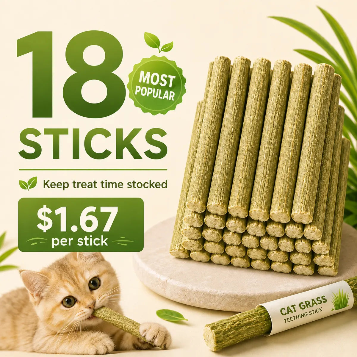 BUY 1 GET 2 FREE（18 STICKS）