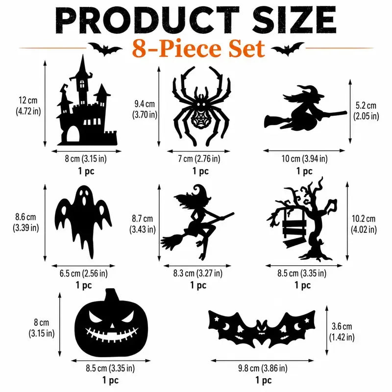 Stickers Halloween LED Silhouette Wall Light