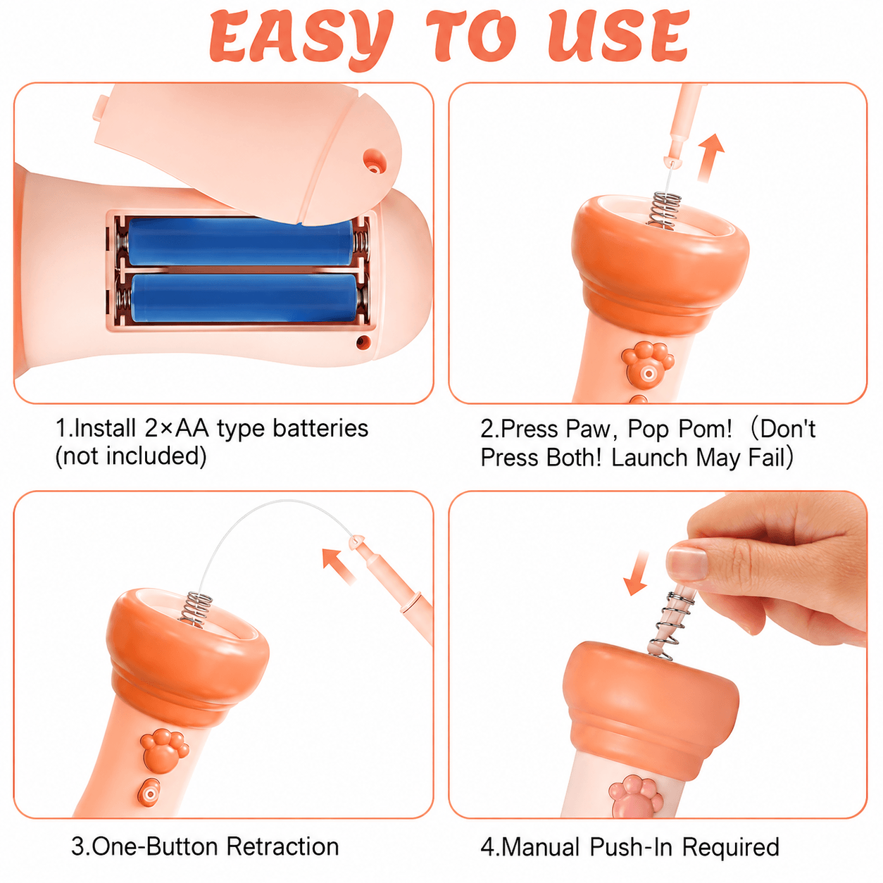 Pounzora®  Interactive Cat Ball Launcher