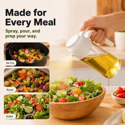 🔥FINAL DAY 80% OFF -Dluvivo® 2-in-1 Glass Olive Oil Sprayer & Dispenser（mst-upsell）