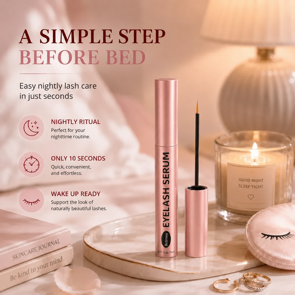 Rolimey® ✨ 🌸 Precision Eyelash Serum for Your Daily Lash Routine