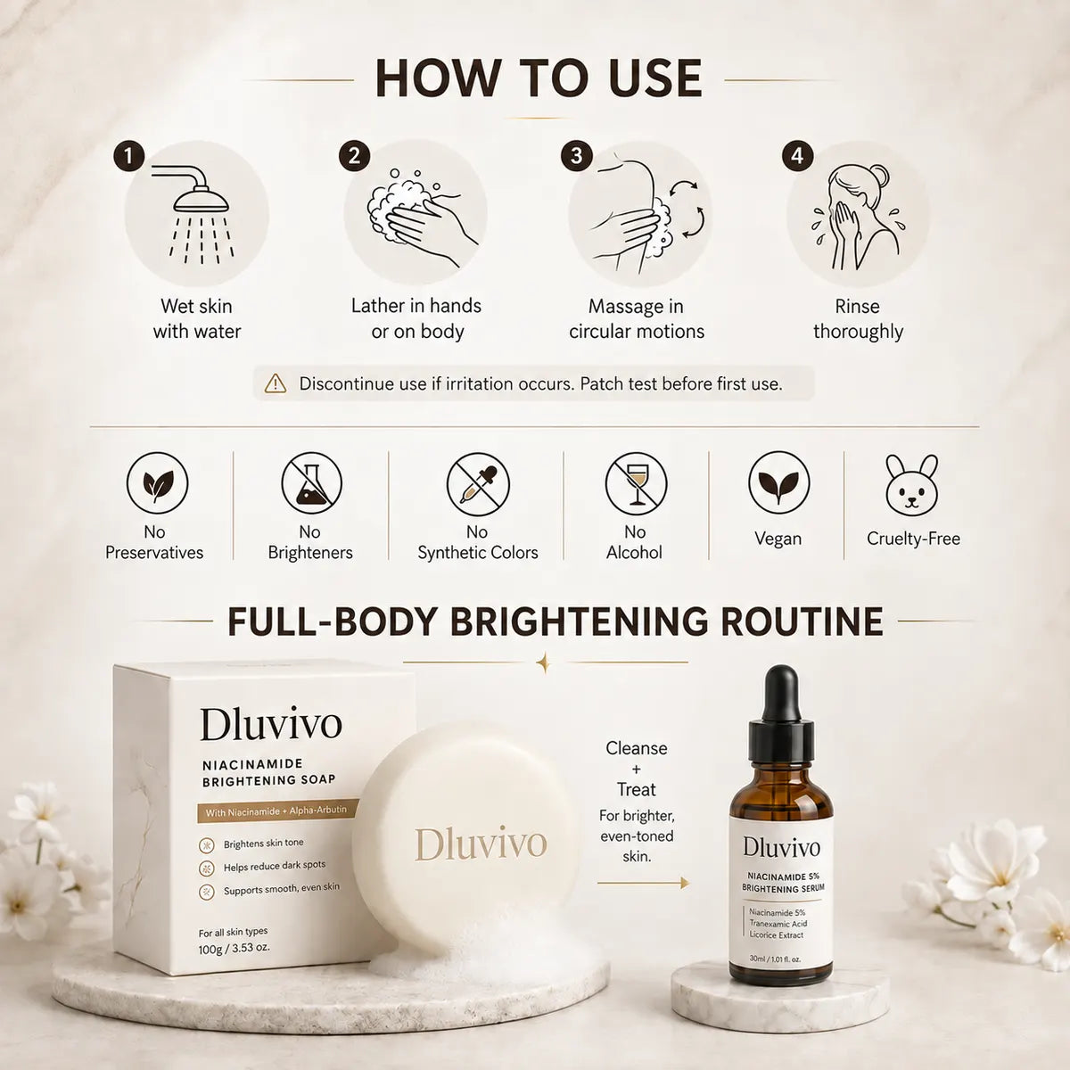 🛁 Niacinamide Brightening Beauty Bar for Dull & Uneven-Looking Skin
