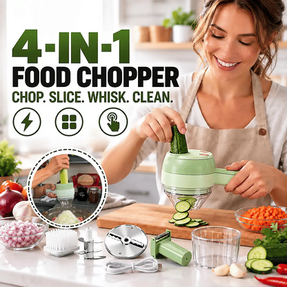 ⚡ FLASH SALE 60% OFF – Electric Vegetable Chopper & Slicer