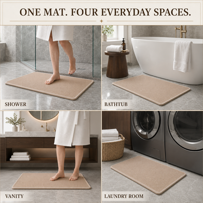 Absorbent Non-Slip Bath Mat