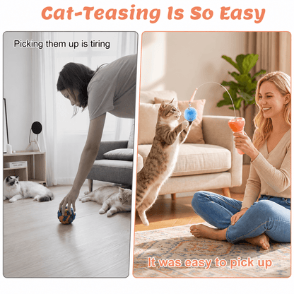 Pounzora®  Interactive Cat Ball Launcher