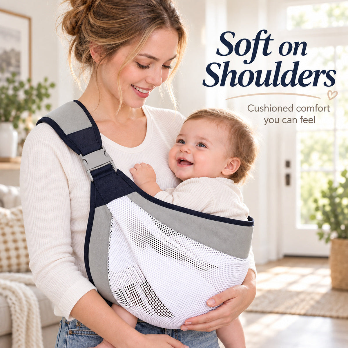 Breathable Mesh Baby SlingLight Carry, Close Comfort