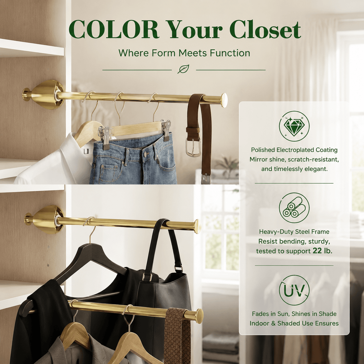 Pull Out Extra Hanging Space in Seconds