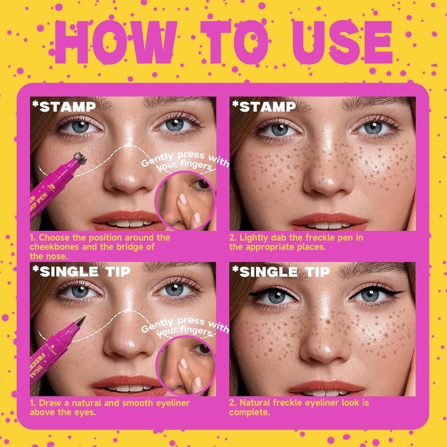 Dluvivo® Dual-Ended Freckle Stamp Pen