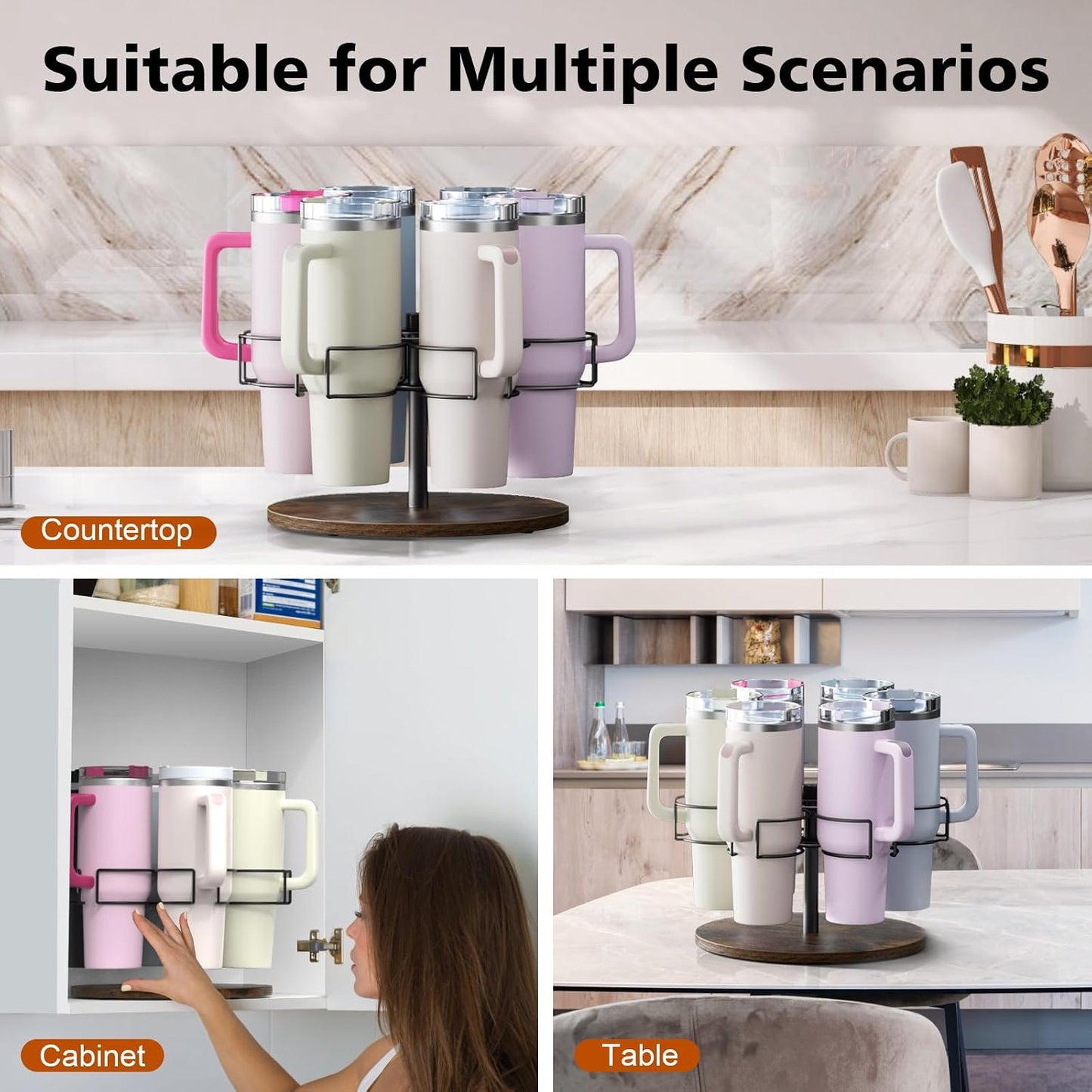 Rotating Stanley Cup Organizer Holder（69.99）