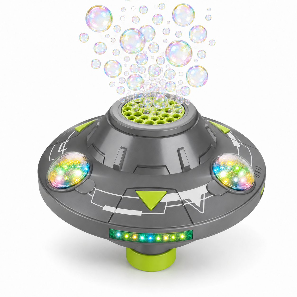 Vobblixa® 360° Roaming UFO Bubble Blaster 🛸🫧 – 32-Hole Light-Up Bubble Machine for Nonstop Outdoor Fun