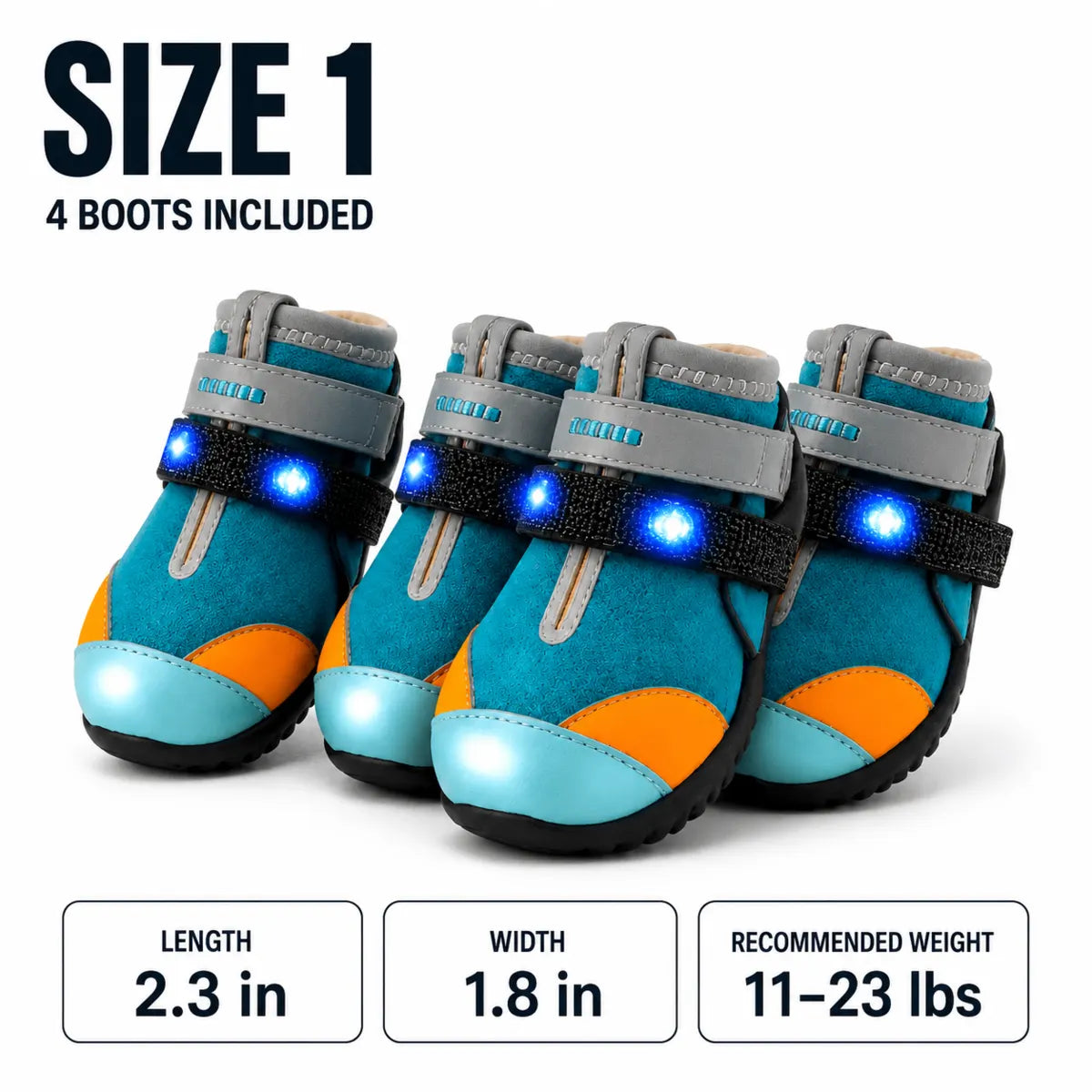 Noxivelle® LED Dog Shoes – Light Up Every Step