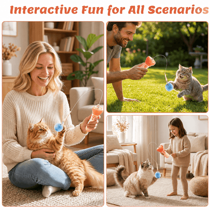 Pounzora®  Interactive Cat Ball Launcher