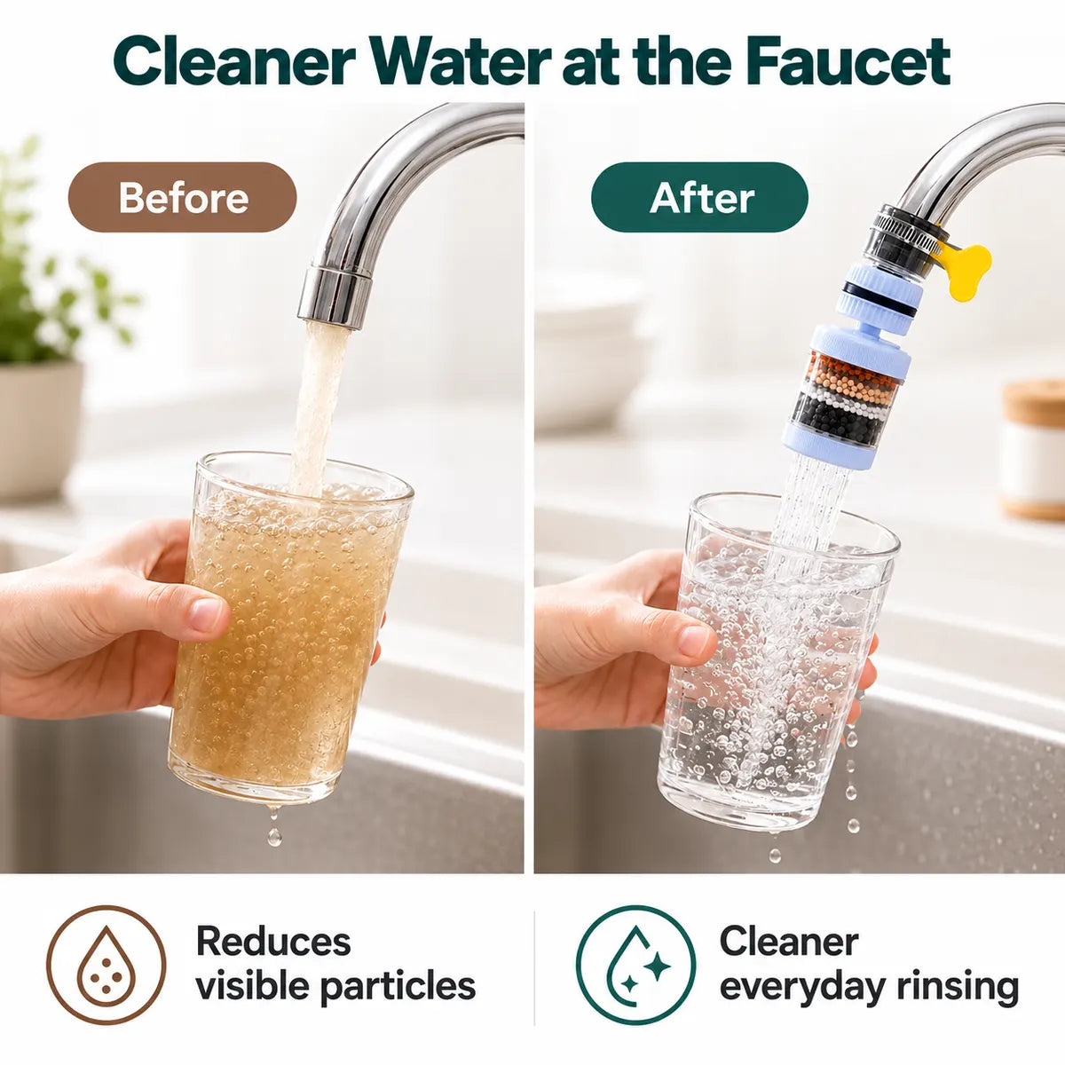 Limited-Time Deal – 360° Swivel 6-Stage Faucet Water Filter