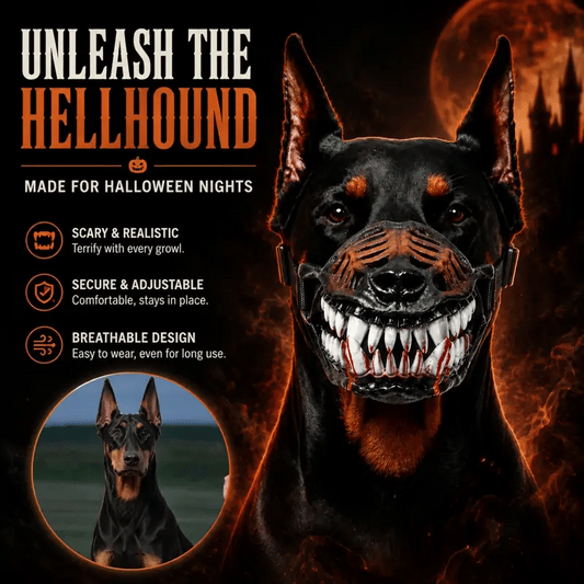 Dluvivo® Monster Muzzle Costume for Dogs Unleash the Halloween Look