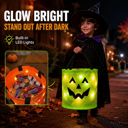 🎃 Halloween Must-Have — Boolume® Light Up Trick or Treat Bags