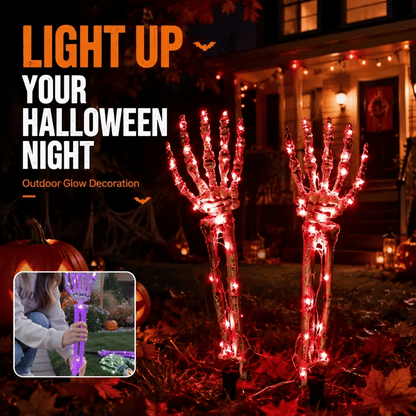 🔥 LAST CHANCE — 50% OFF Dluvivo® Light-Up Skeleton Hand Yard Stakes