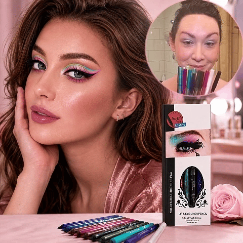 🔥 FINAL CHANCE — 64% OFF — 13-Color Waterproof Lip & Eye Liner Pencil Set