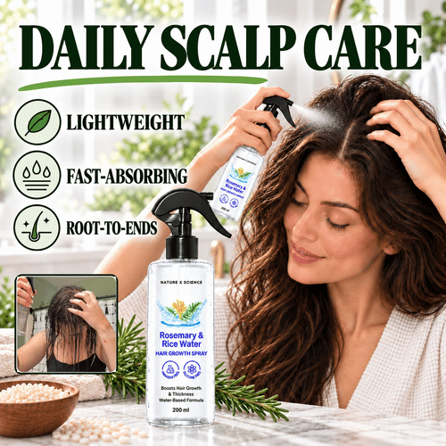 LIMITED-TIME 60% OFF – Refreshing Rosemary & Rice Water Hair & Scalp Spray