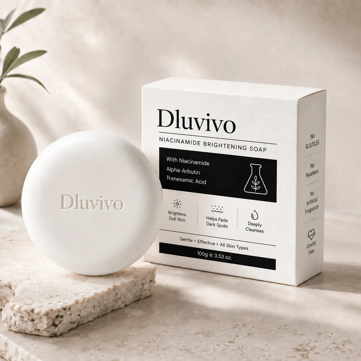 🛁 Niacinamide Brightening Beauty Bar for Dull & Uneven-Looking Skin