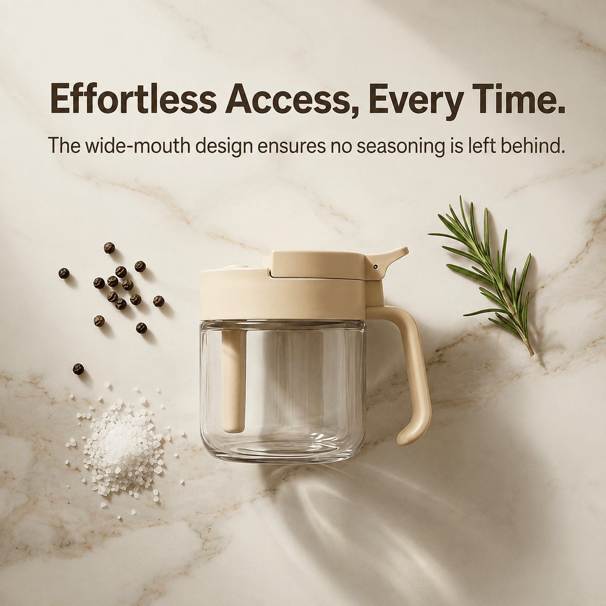 Spiceora® Glass Spice Jars with Built-In Spoons（upsell）