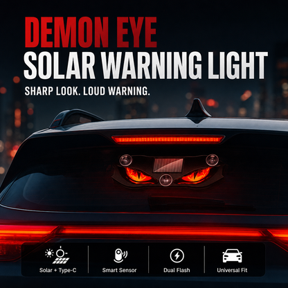 DEMONEYE-Solar Warning Light