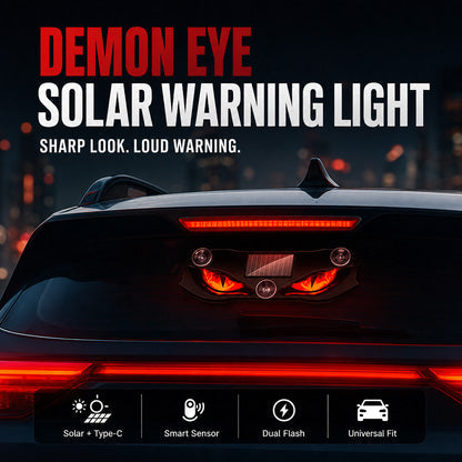 DEMONEYE-Solar Warning Light