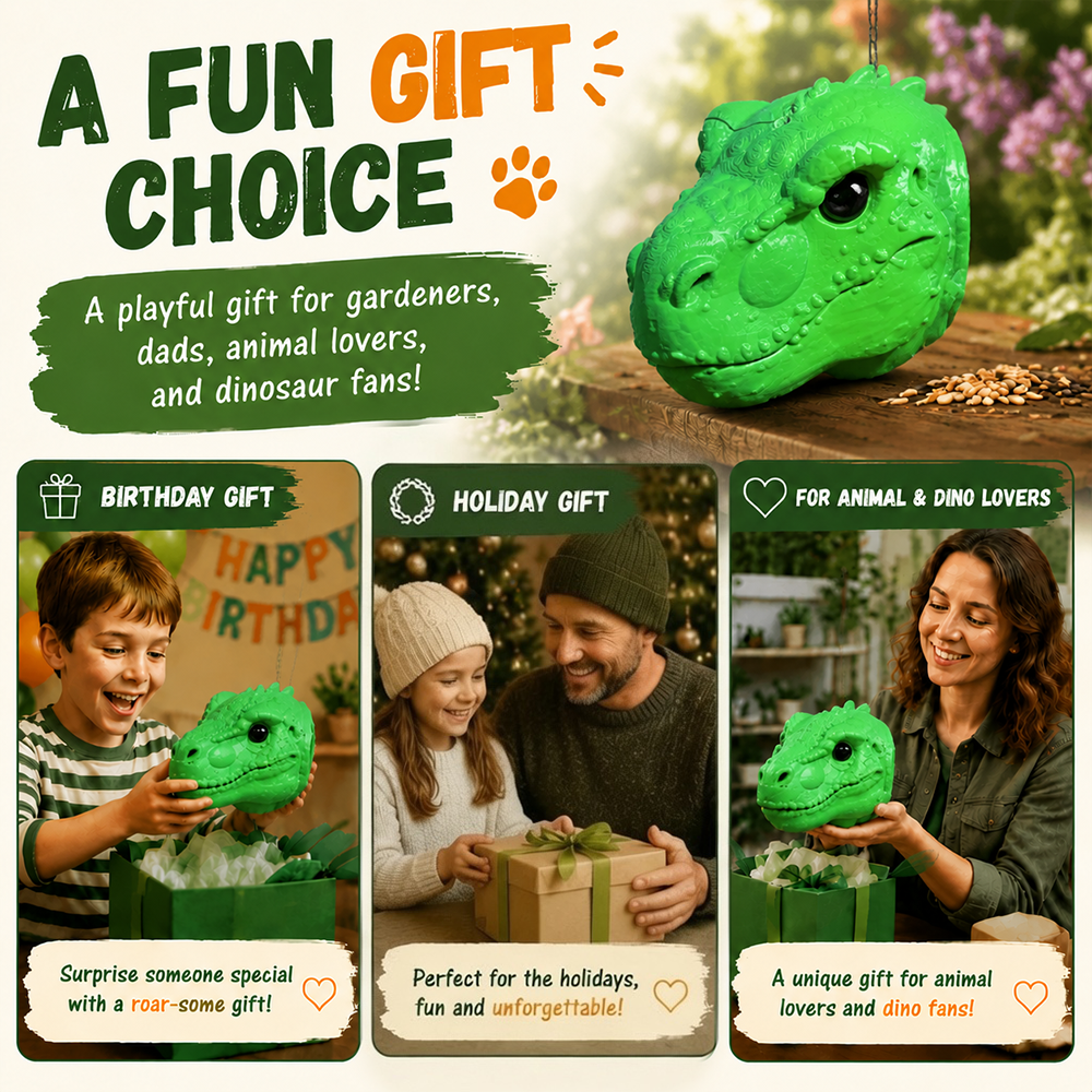 Dluvivo T-Rex Squirrel Feeder