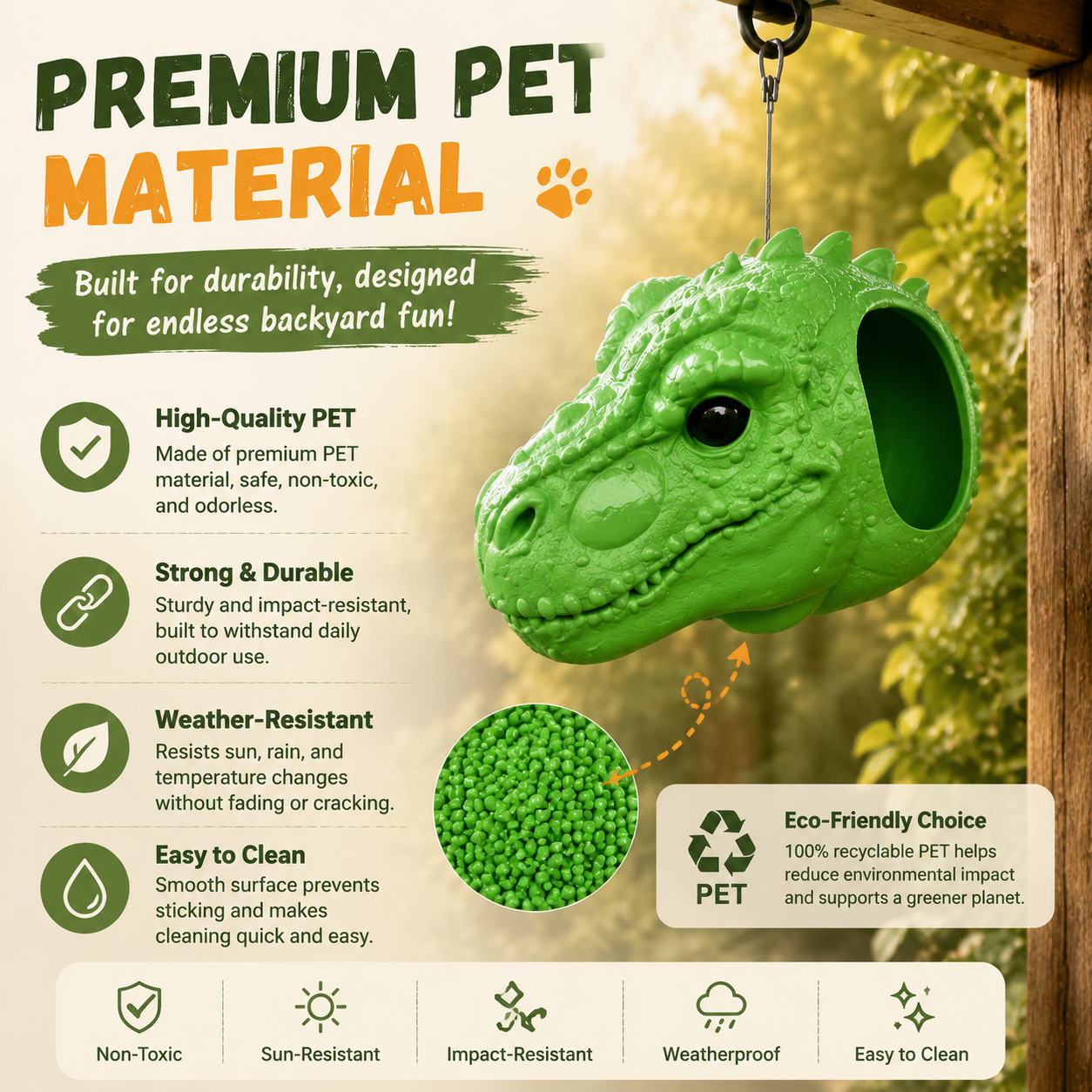 Dluvivo T-Rex Squirrel Feeder