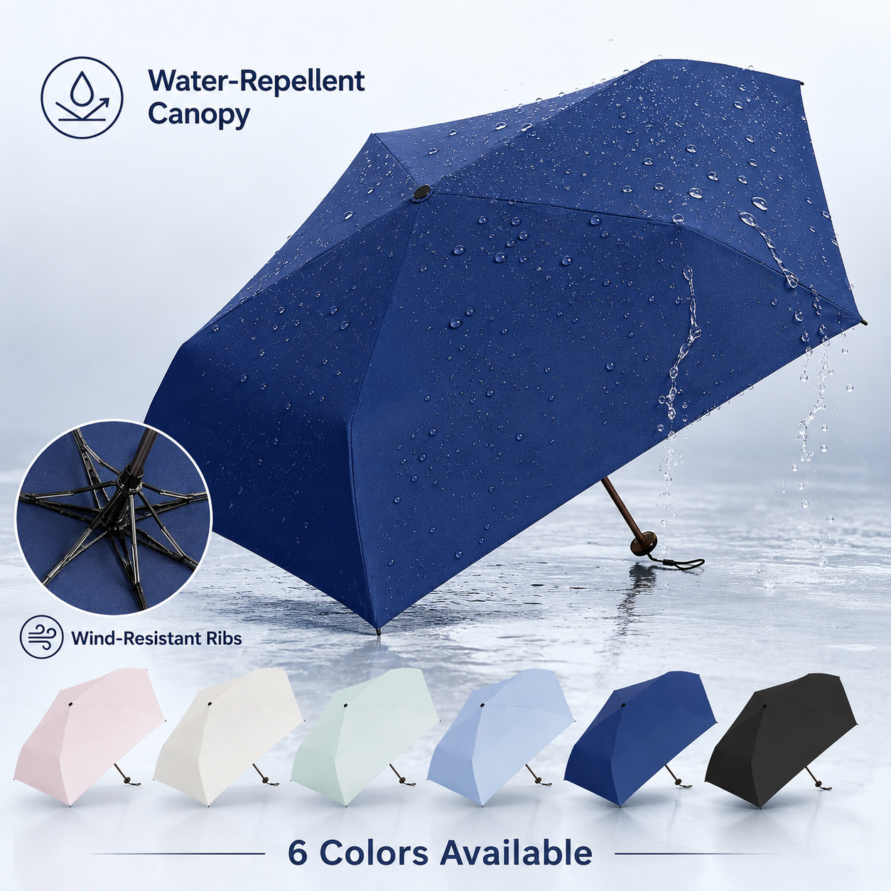 WYVCK®-Ultra-Light Umbrella 💦 👑 103g Compact Sun & Rain Protection for Everyday Carry