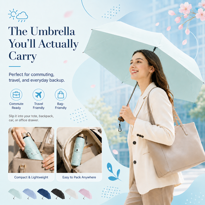 WYVCK®-Ultra-Light Umbrella 💦 👑 103g Compact Sun & Rain Protection for Everyday Carry