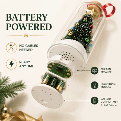 🎄 CHRISTMAS SPECIAL — 50% OFF Christmas Voice Keepsake Bottle