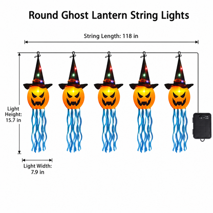 🔥 LAST CHANCE — 50% OFF-Halloween Hanging Ghost Lights 10 Glowing Ghosts for a Spooky