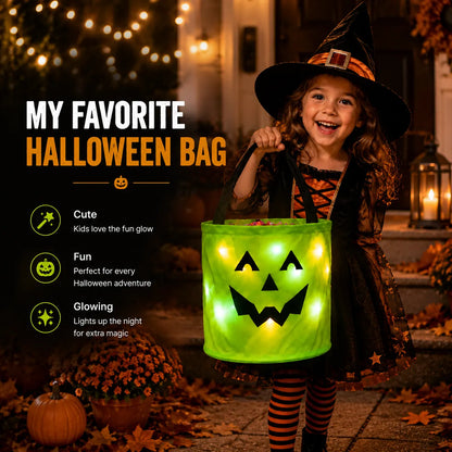 🎃 Halloween Must-Have — Boolume® Light Up Trick or Treat Bags