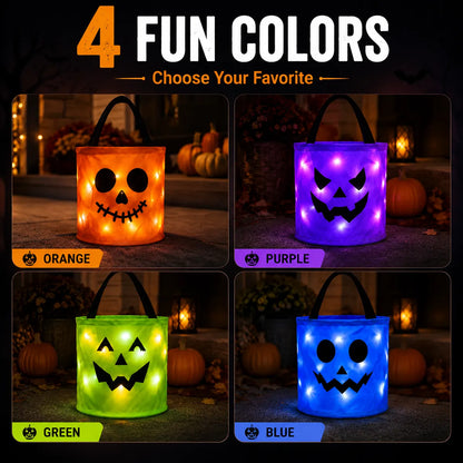 🎃 Halloween Must-Have — Boolume® Light Up Trick or Treat Bags