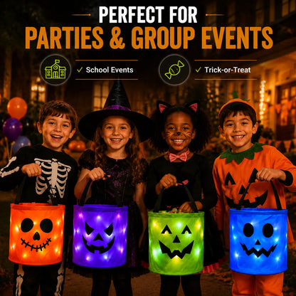🎃 Halloween Must-Have — Boolume® Light Up Trick or Treat Bags