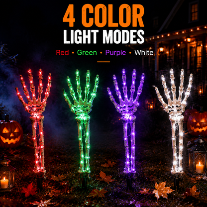 🔥 LAST CHANCE — 50% OFF Dluvivo® Light-Up Skeleton Hand Yard Stakes